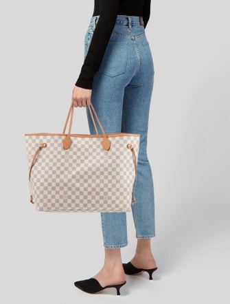 Louis Vuitton Damier Azur Neverfull w/Pouch GM