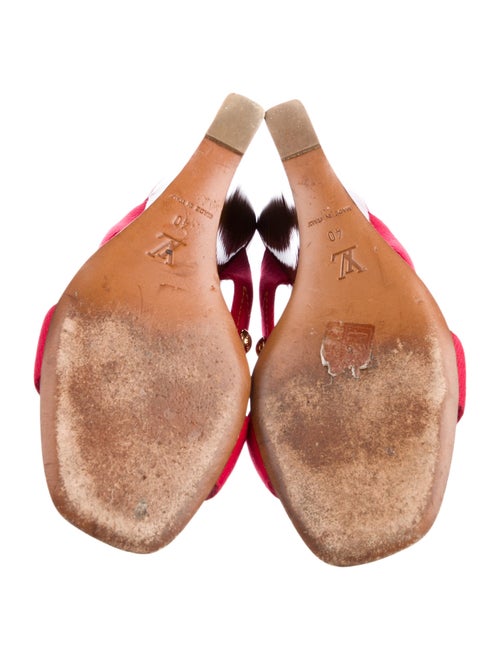 Louis Vuitton Canvas Studded Accents Slides