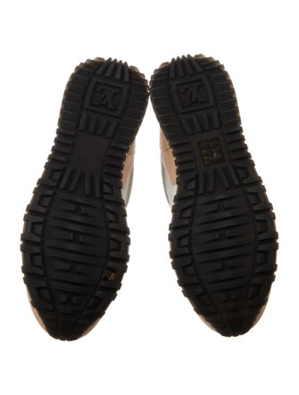 Louis Vuitton Damier Azur Pattern Leather Sneakers