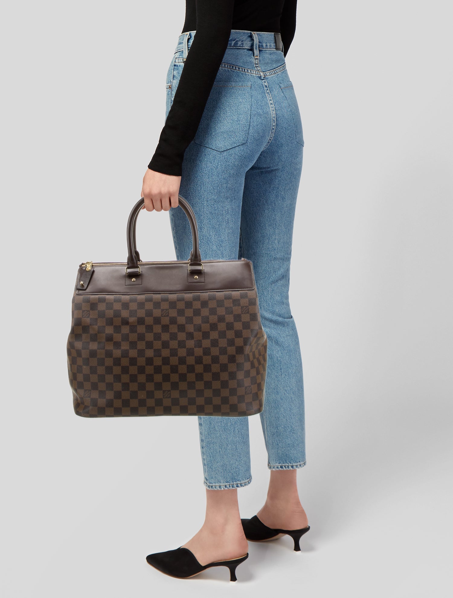 Louis Vuitton Damier Ebene Top Handle Bag Vintage