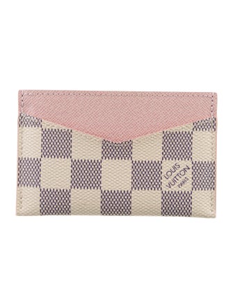 Louis Vuitton Damier Azur Pattern Coated Canvas Card Case