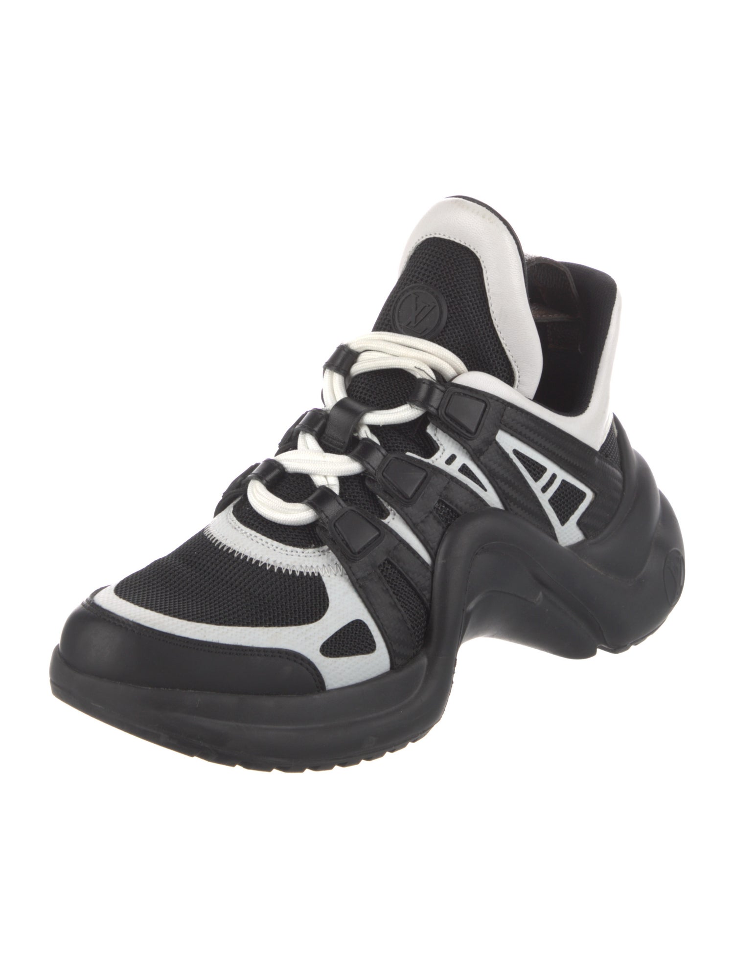 Louis Vuitton Colorblock Pattern Chunky Sneakers