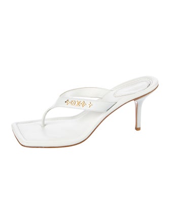 Louis Vuitton Leather Slides