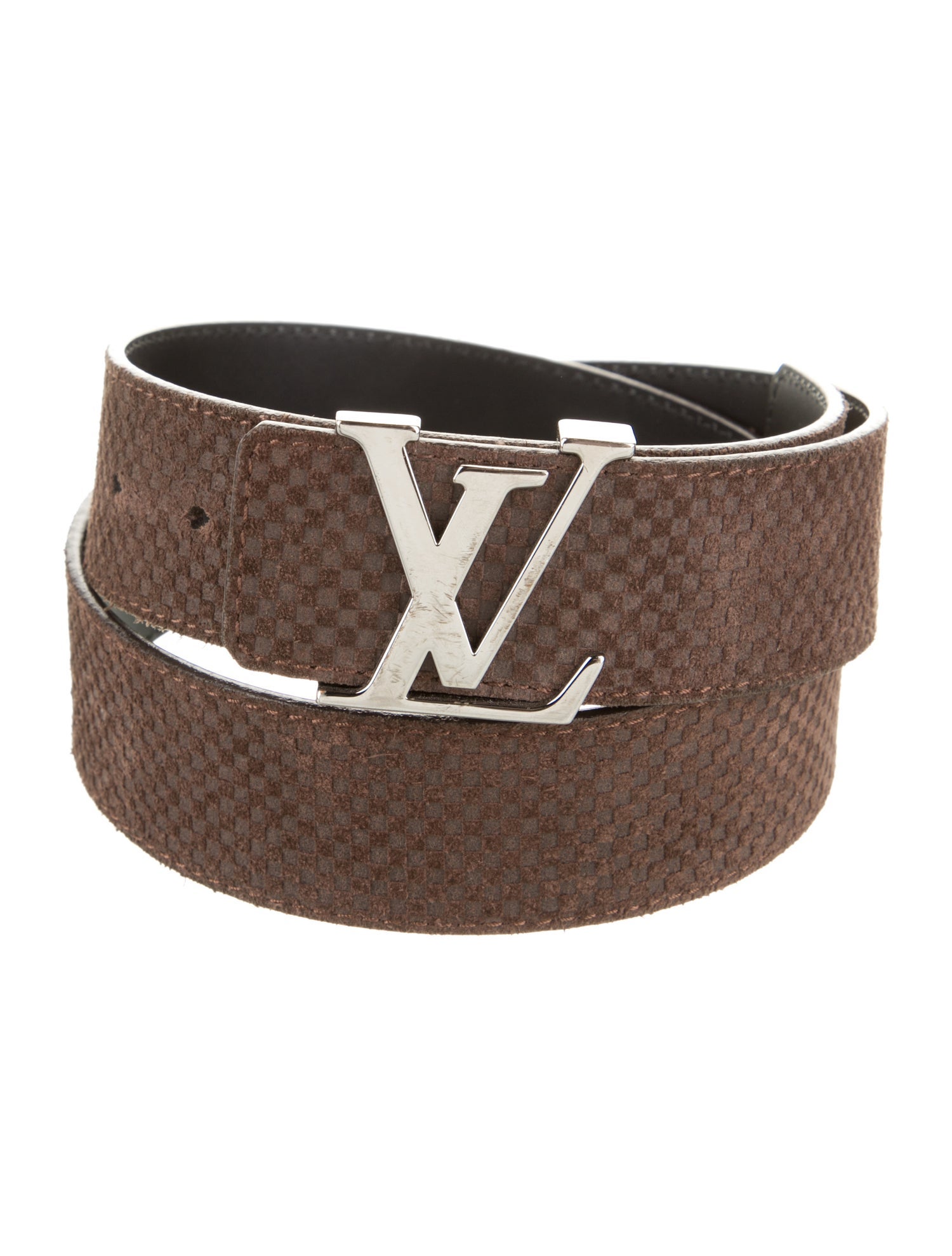 Louis Vuitton 2012 Mini Damier 40MM LV Initials Waist Belt