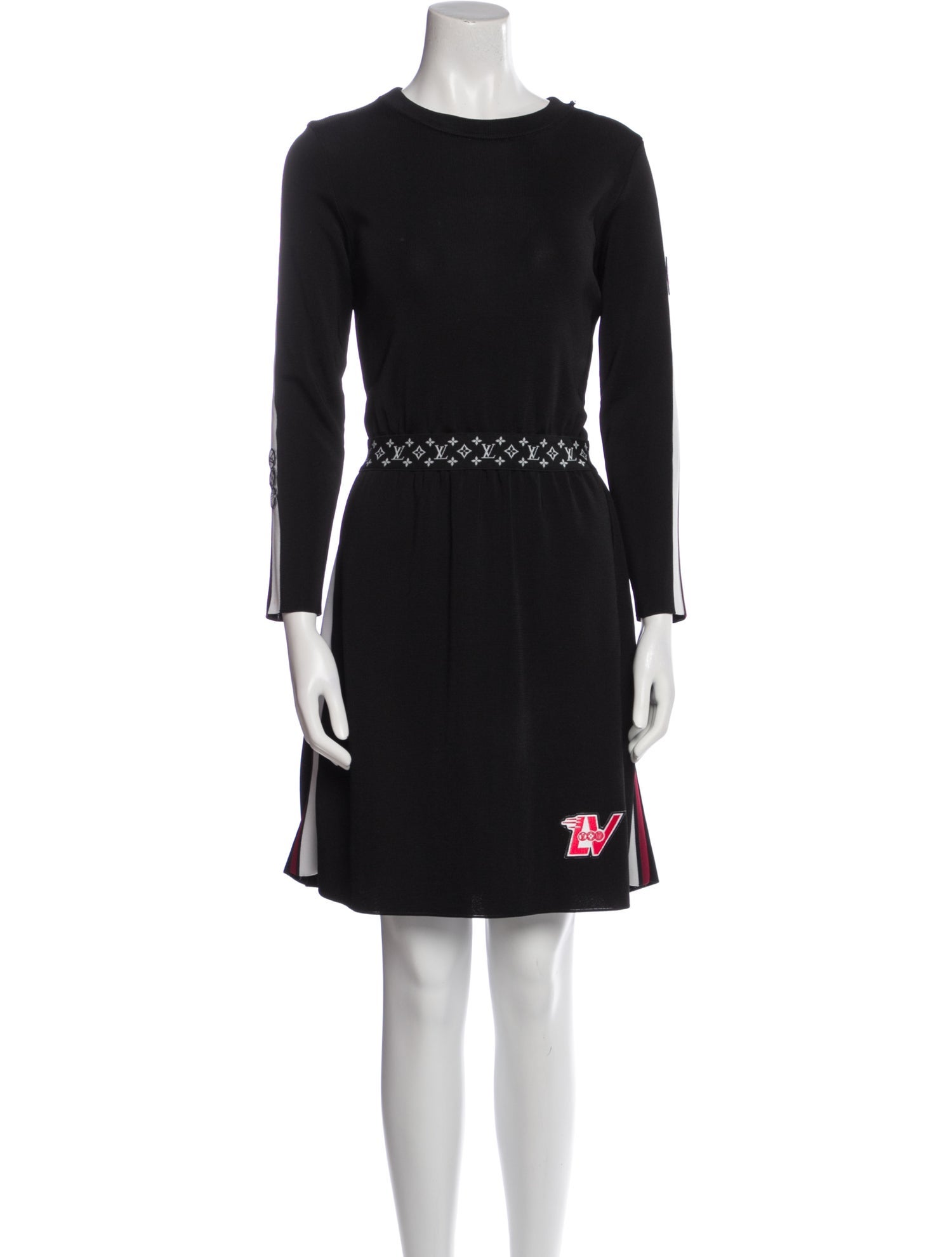 Louis Vuitton Scoop Neck Knee-Length Dress