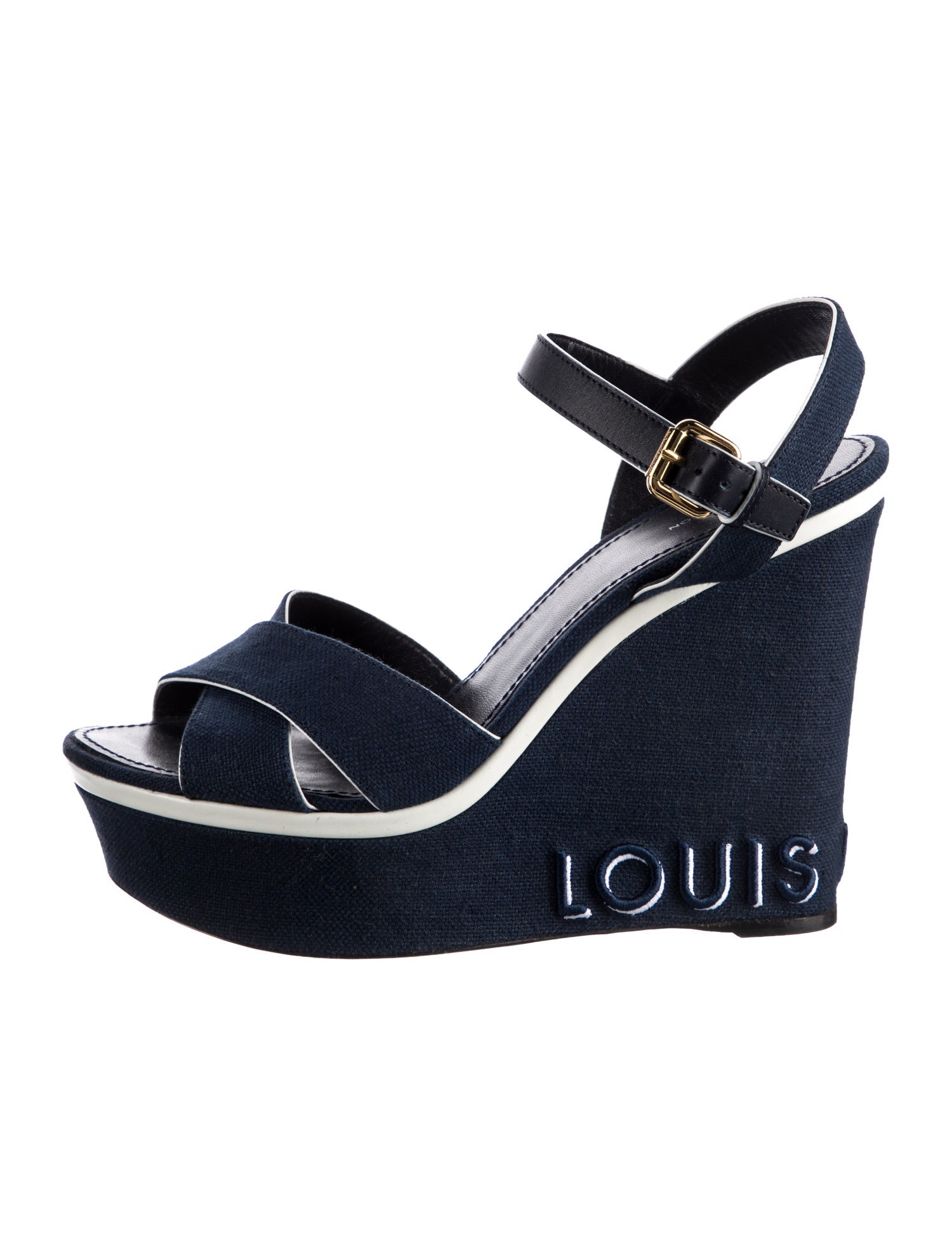 Louis Vuitton Canvas Slingback Sandals