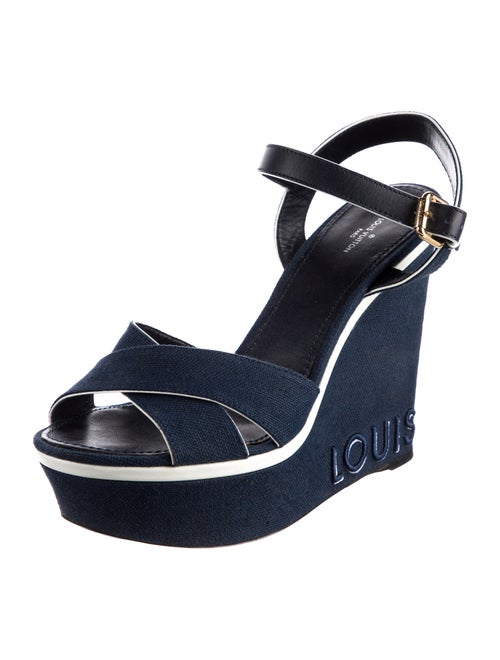 Louis Vuitton Canvas Slingback Sandals