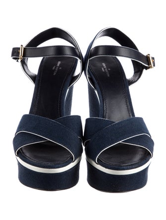 Louis Vuitton Canvas Slingback Sandals