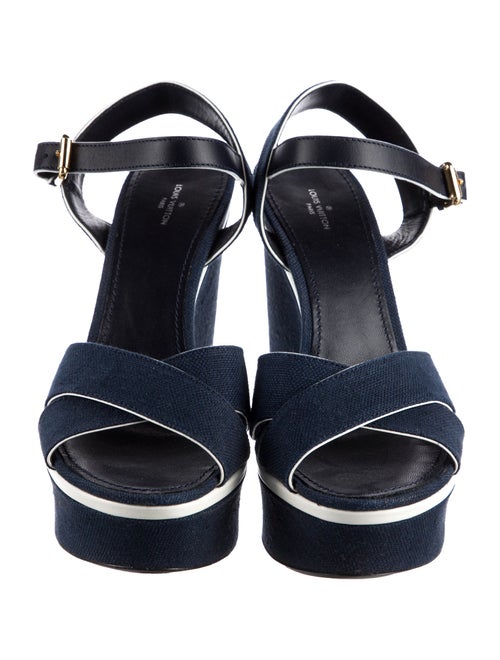 Louis Vuitton Canvas Slingback Sandals