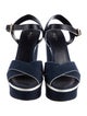 Louis Vuitton Canvas Slingback Sandals