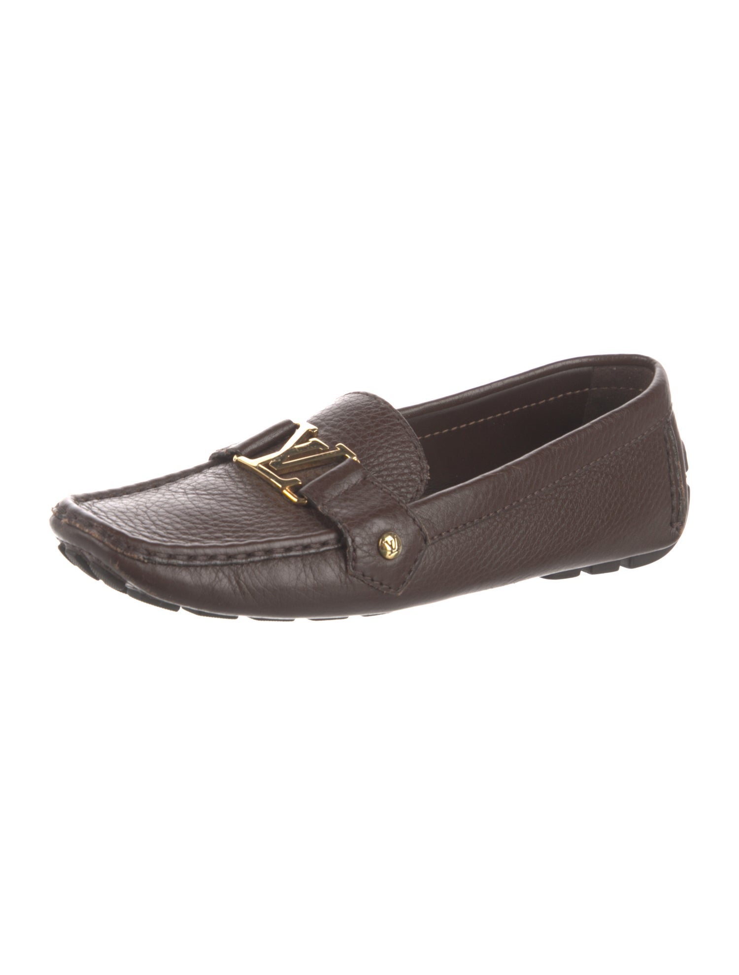 Louis Vuitton LV Monogram Leather Loafers