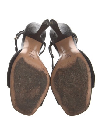Louis Vuitton Leather T-Strap Sandals