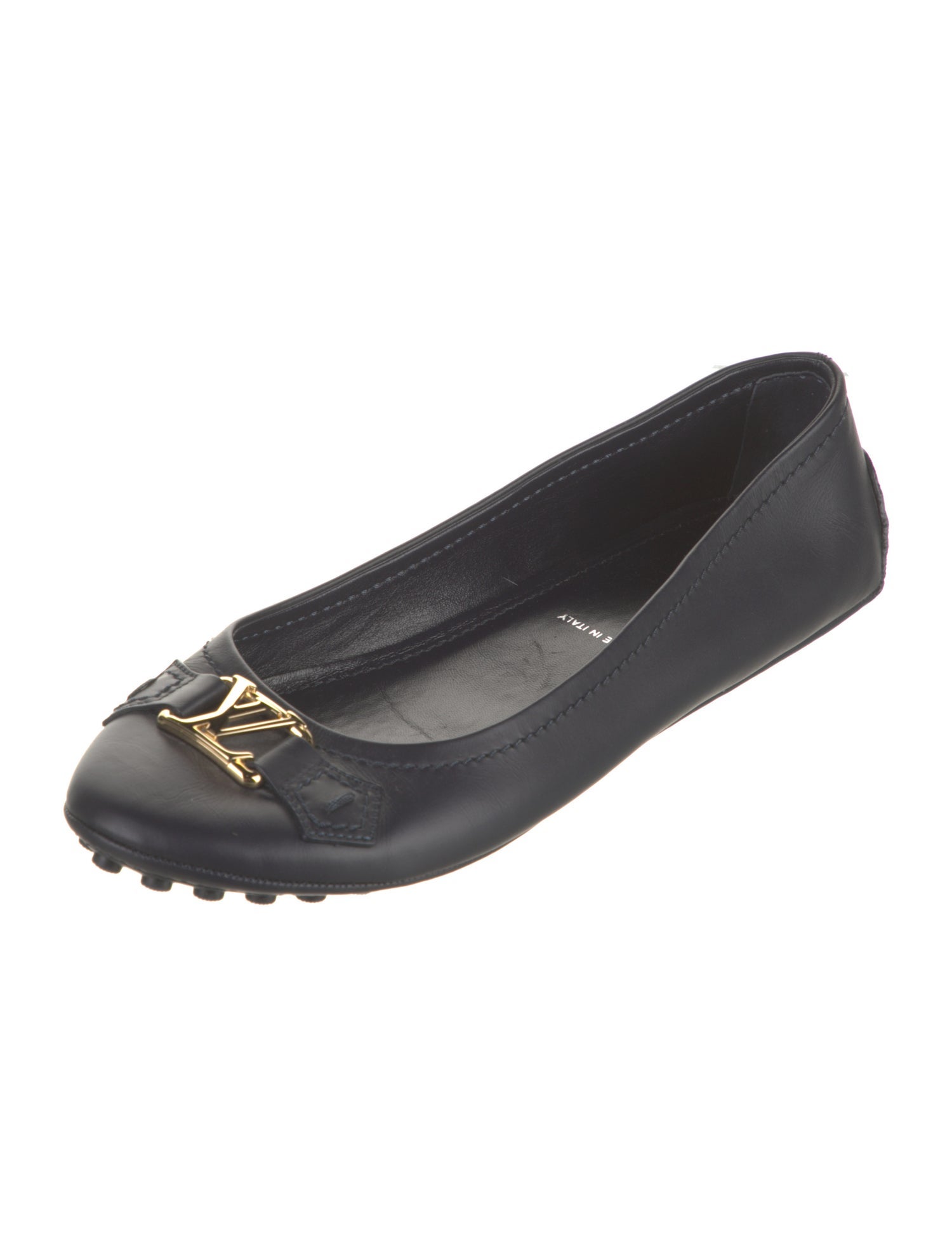 Louis Vuitton 2016 Signature Logo Ballet Flats