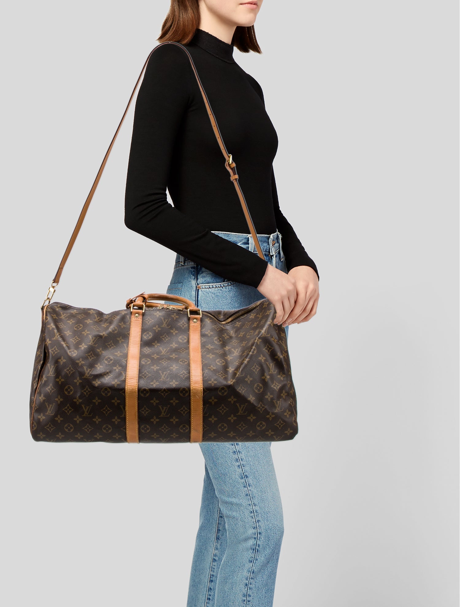 Louis Vuitton LV Monogram Keepall 55 Vintage