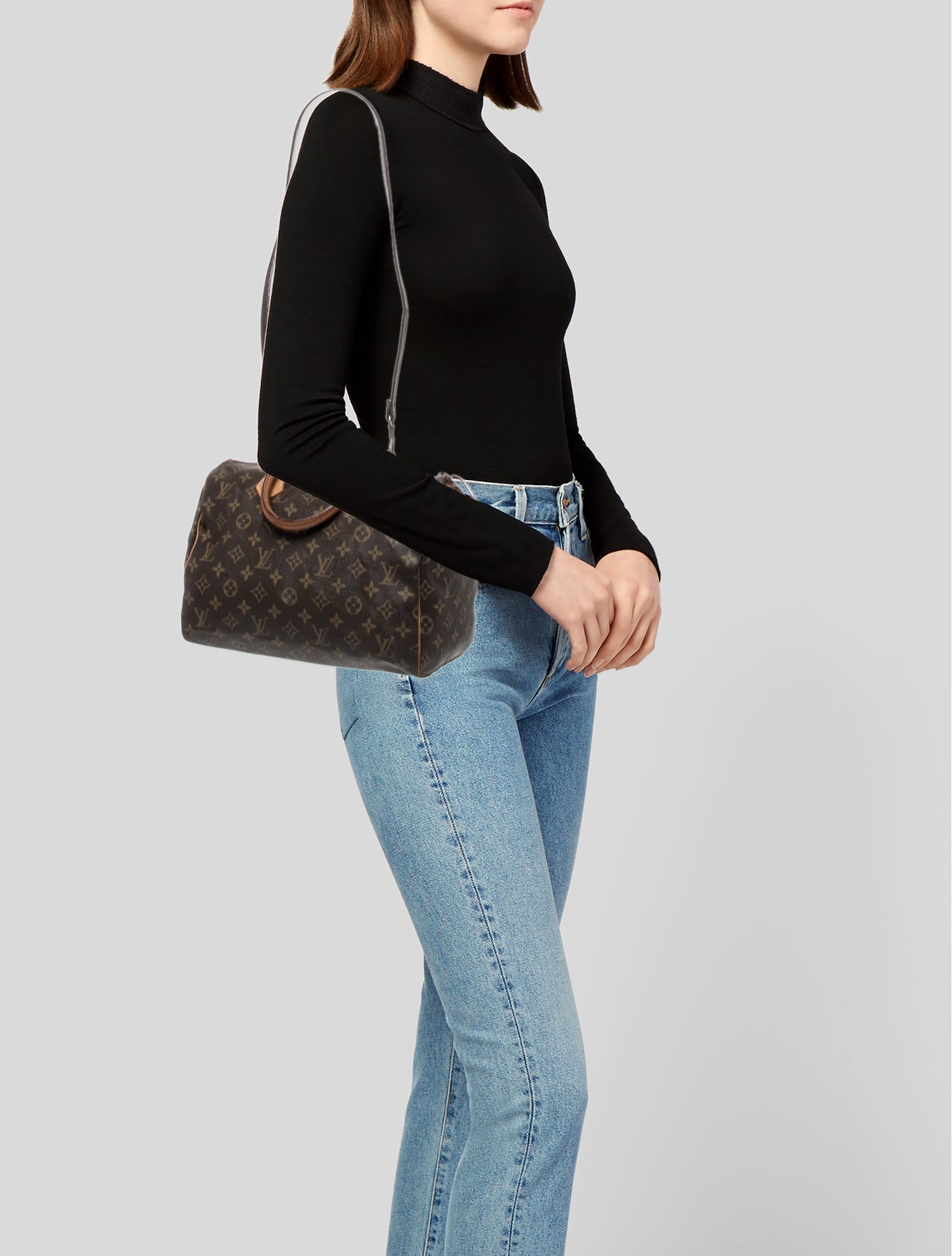 Louis Vuitton LV Monogram Speedy 30 Vintage