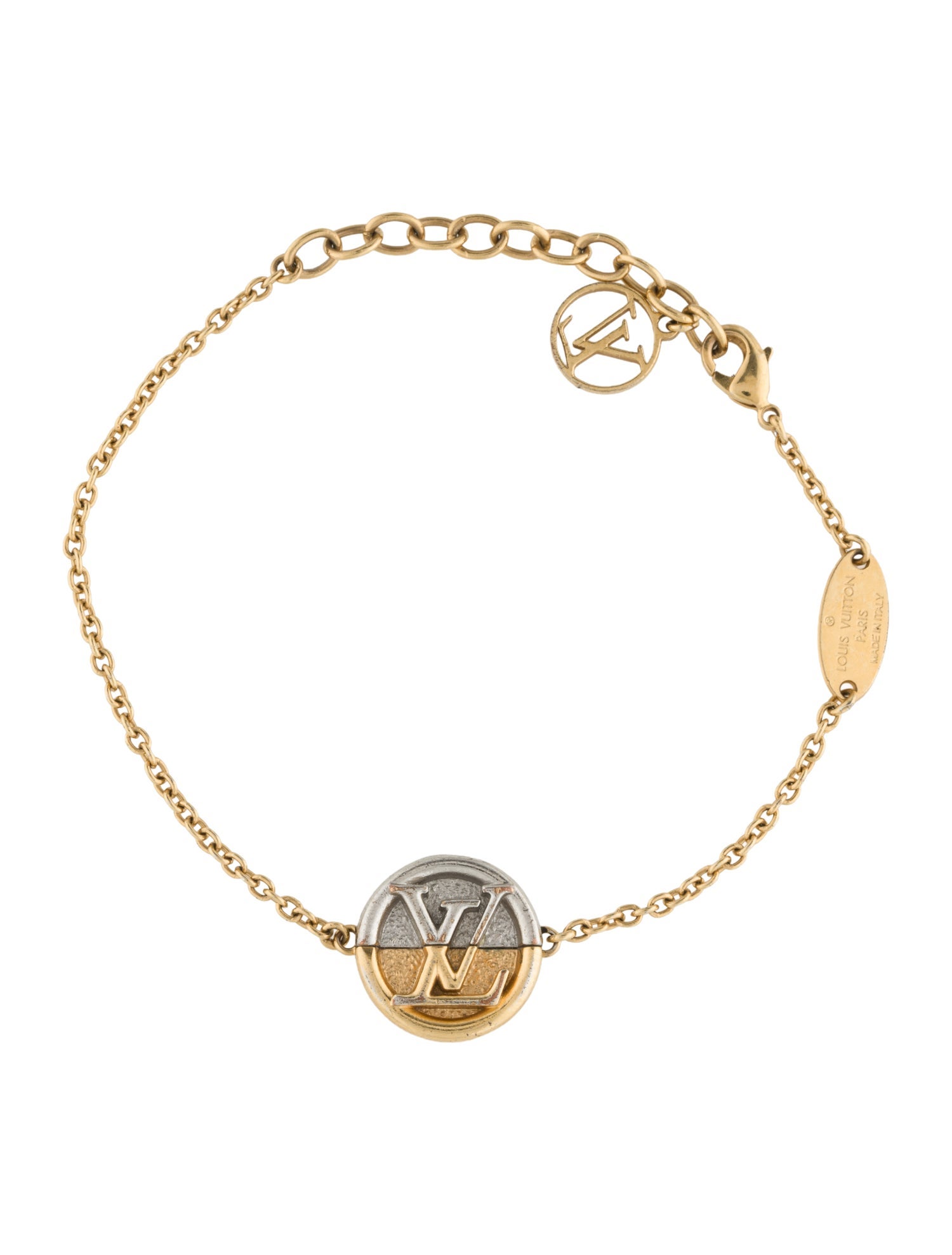 Louis Vuitton L to V Charm Bracelet