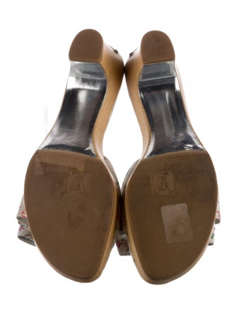 Louis Vuitton Satin Printed Slides