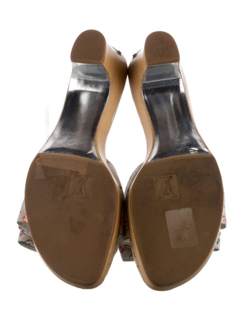 Louis Vuitton Satin Printed Slides