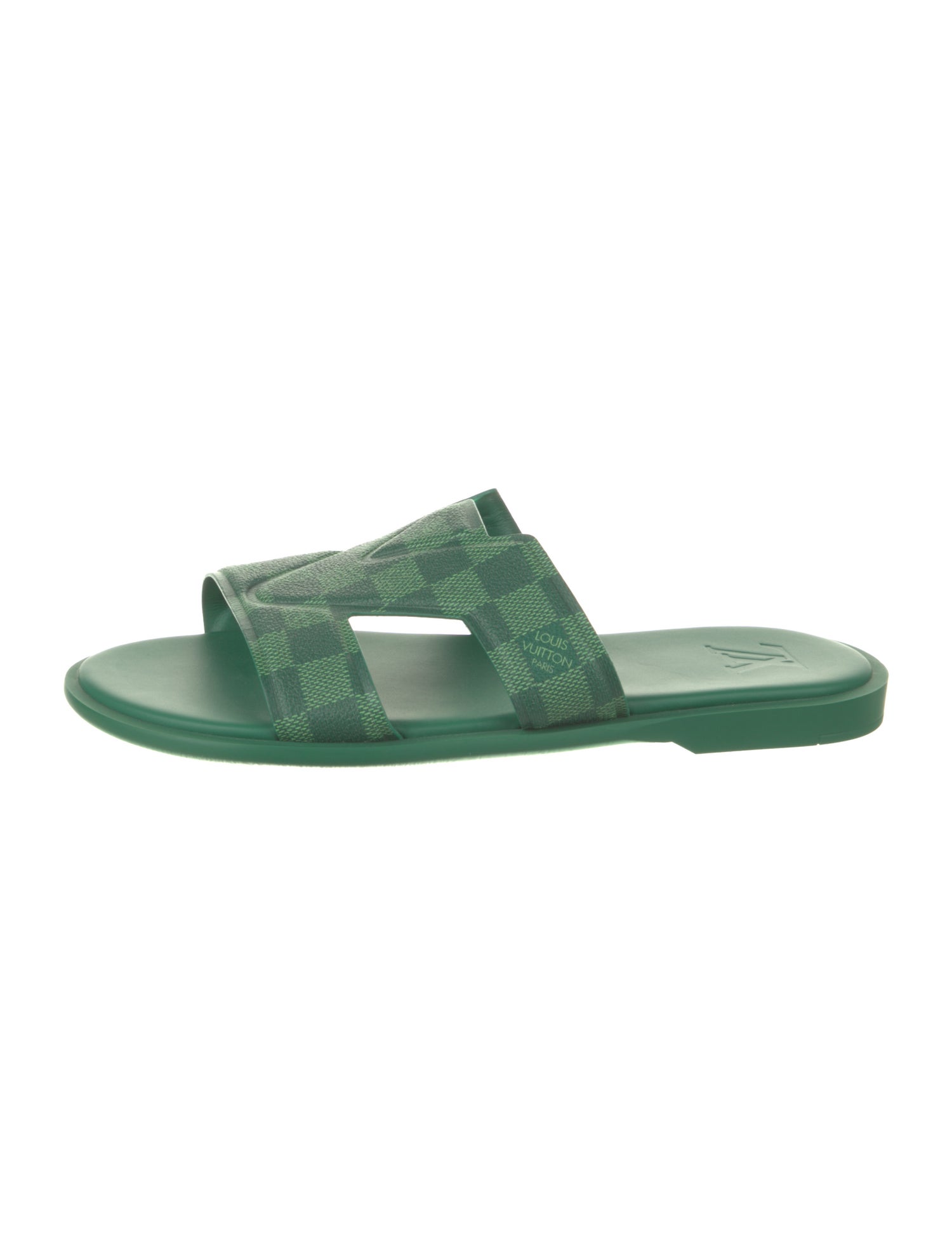 Louis Vuitton Plaid Print Slides