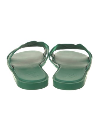 Louis Vuitton Plaid Print Slides