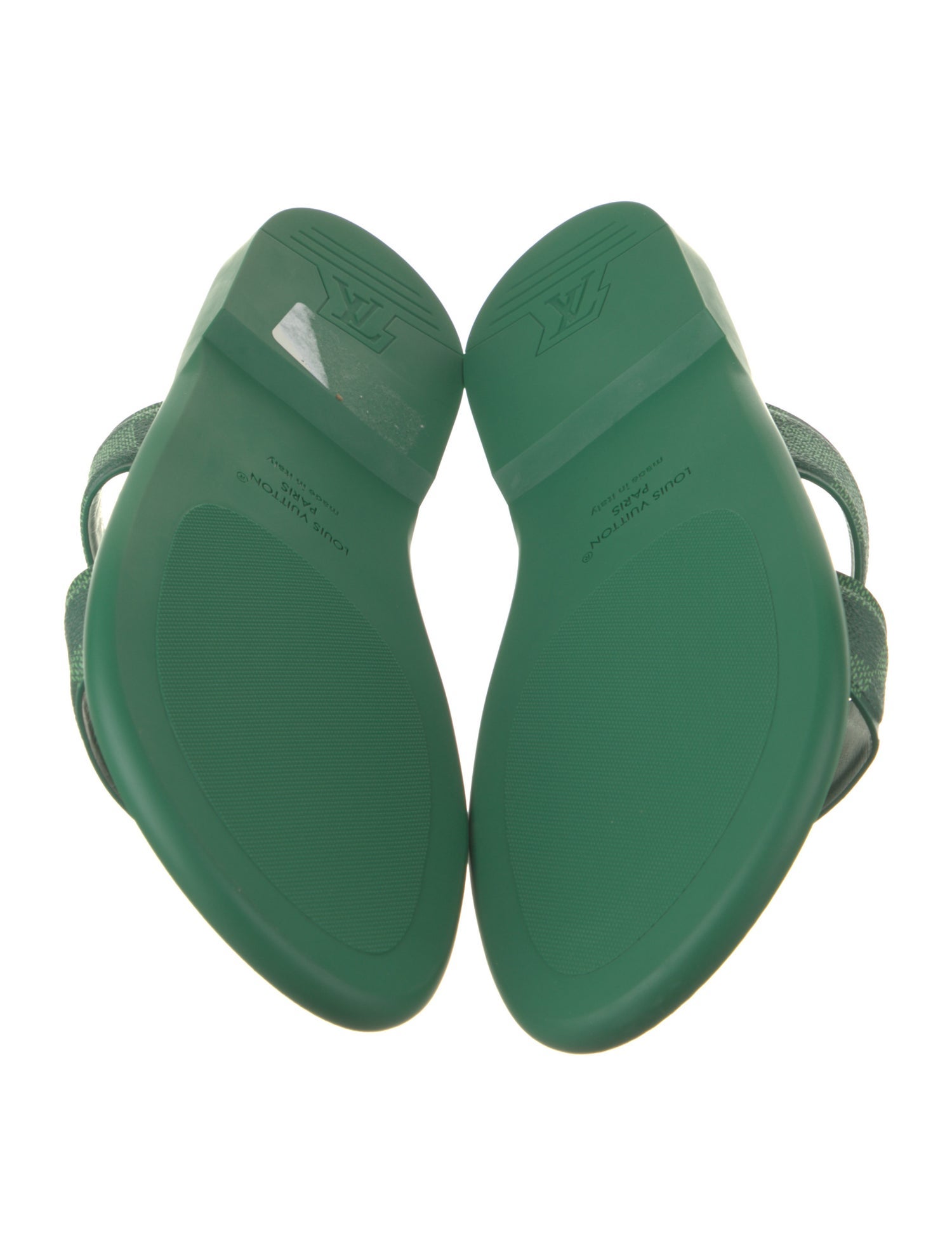 Louis Vuitton Plaid Print Slides