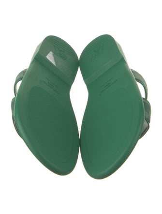 Louis Vuitton Plaid Print Slides