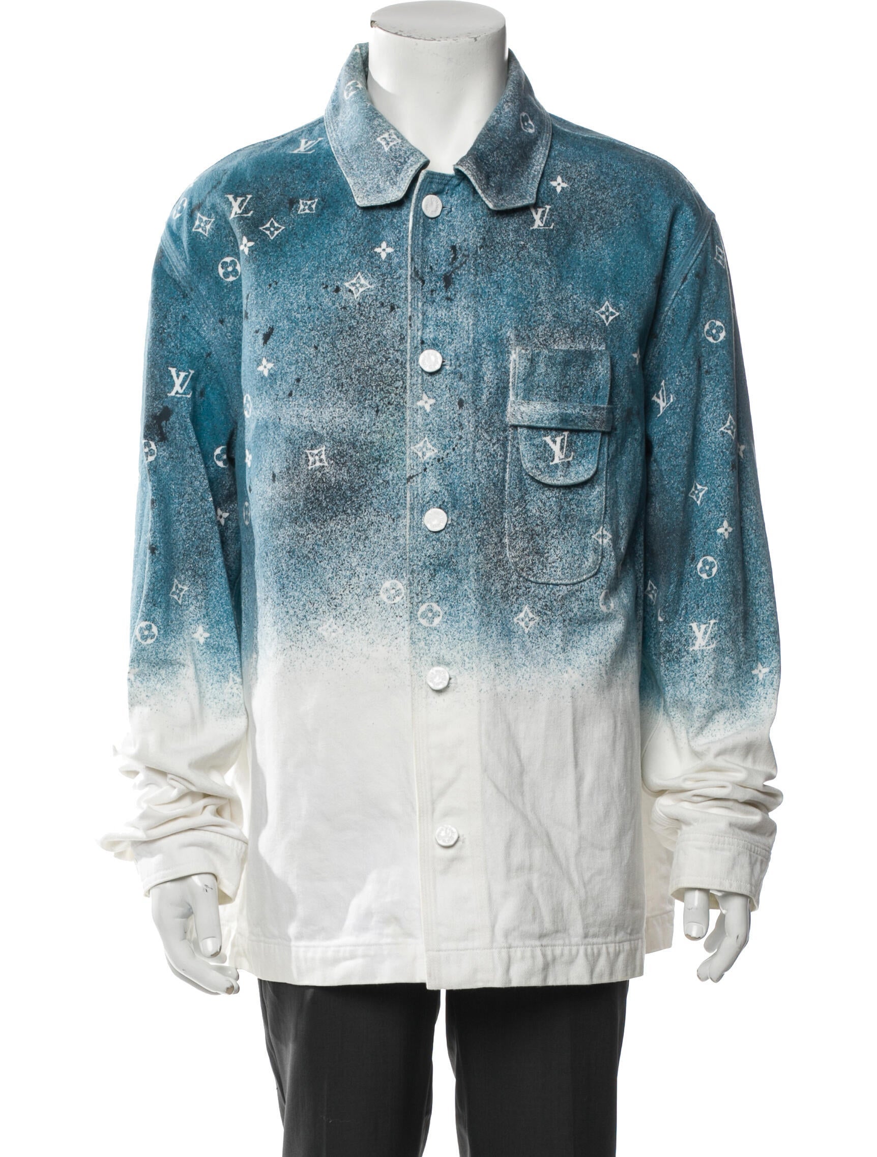 Louis Vuitton 2020 Tie-Dye Denim Jacket