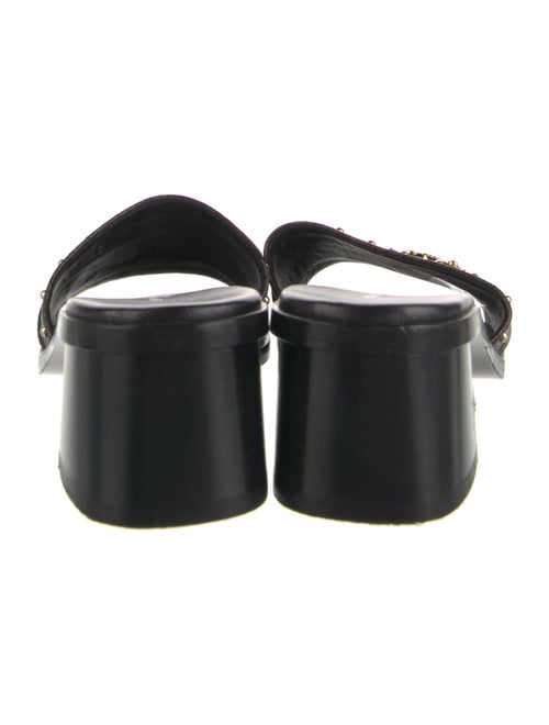 Louis Vuitton LV Monogram Studded Accents Slides