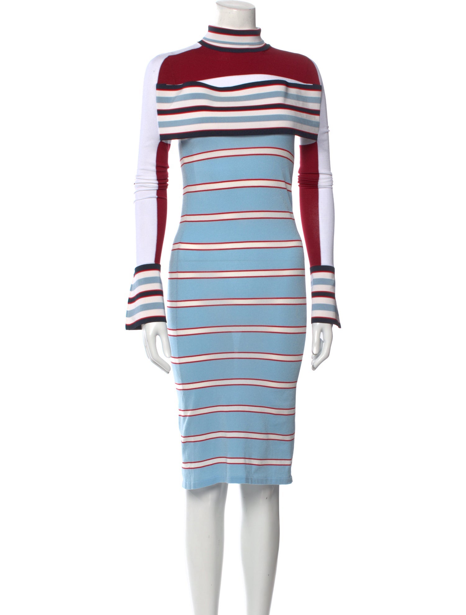 Louis Vuitton Striped Midi Length Dress
