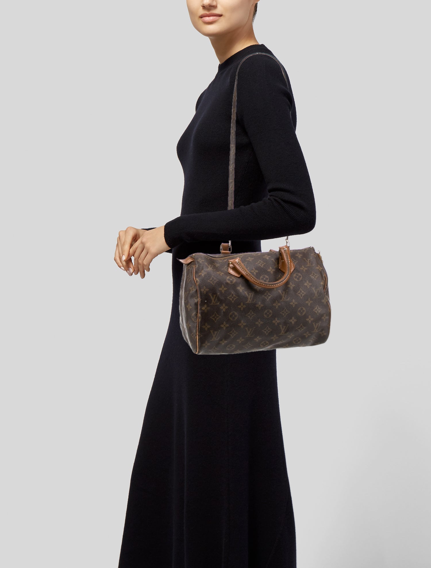 Louis Vuitton LV Monogram Speedy Bandouliere 30 Vintage