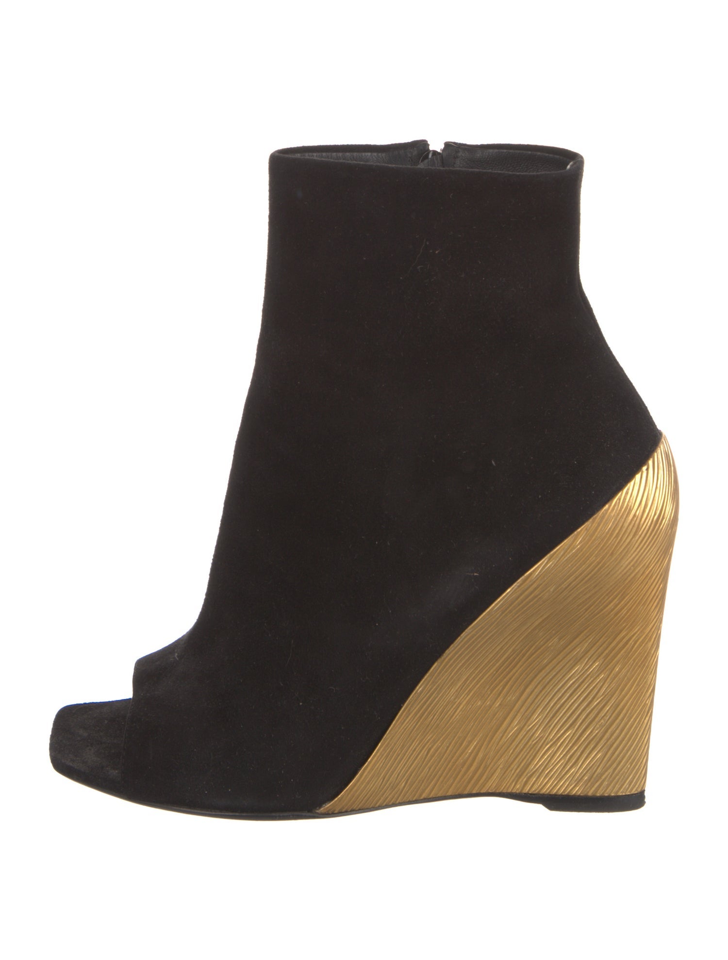 Louis Vuitton Suede Cutout Accent Sock Boots