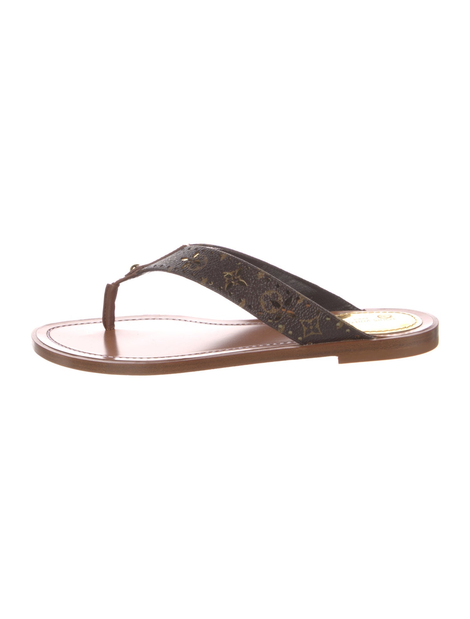 Louis Vuitton 2022 LV Monogram T-Strap Sandals