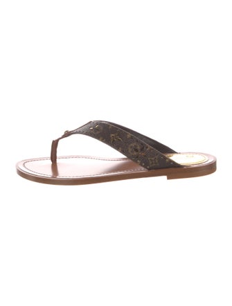Louis Vuitton 2022 LV Monogram T-Strap Sandals