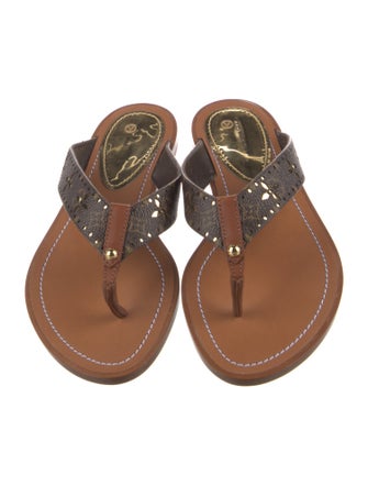 Louis Vuitton 2022 LV Monogram T-Strap Sandals