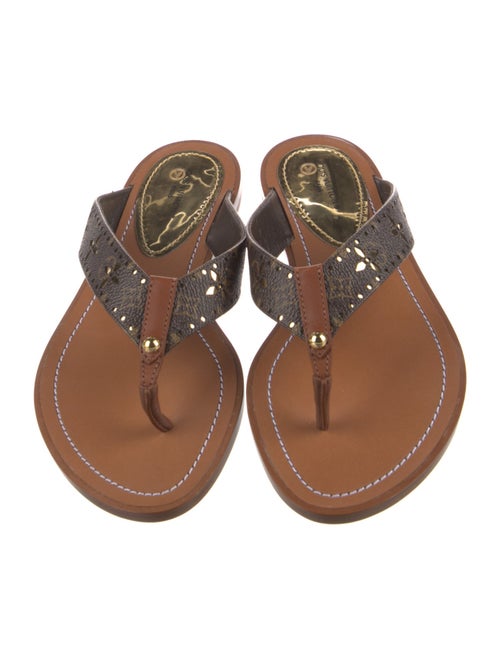 Louis Vuitton 2022 LV Monogram T-Strap Sandals