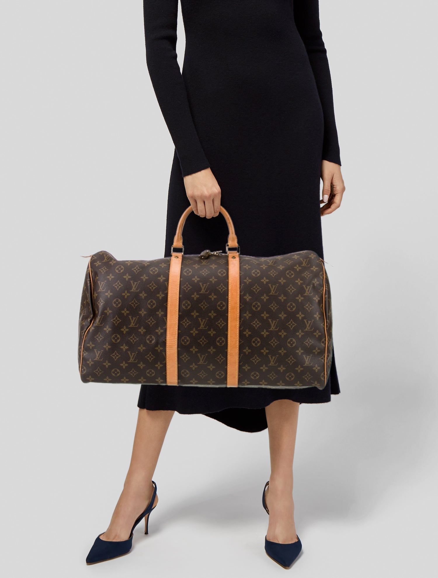 Louis Vuitton LV Monogram Keepall Bandouliere 60 Vintage