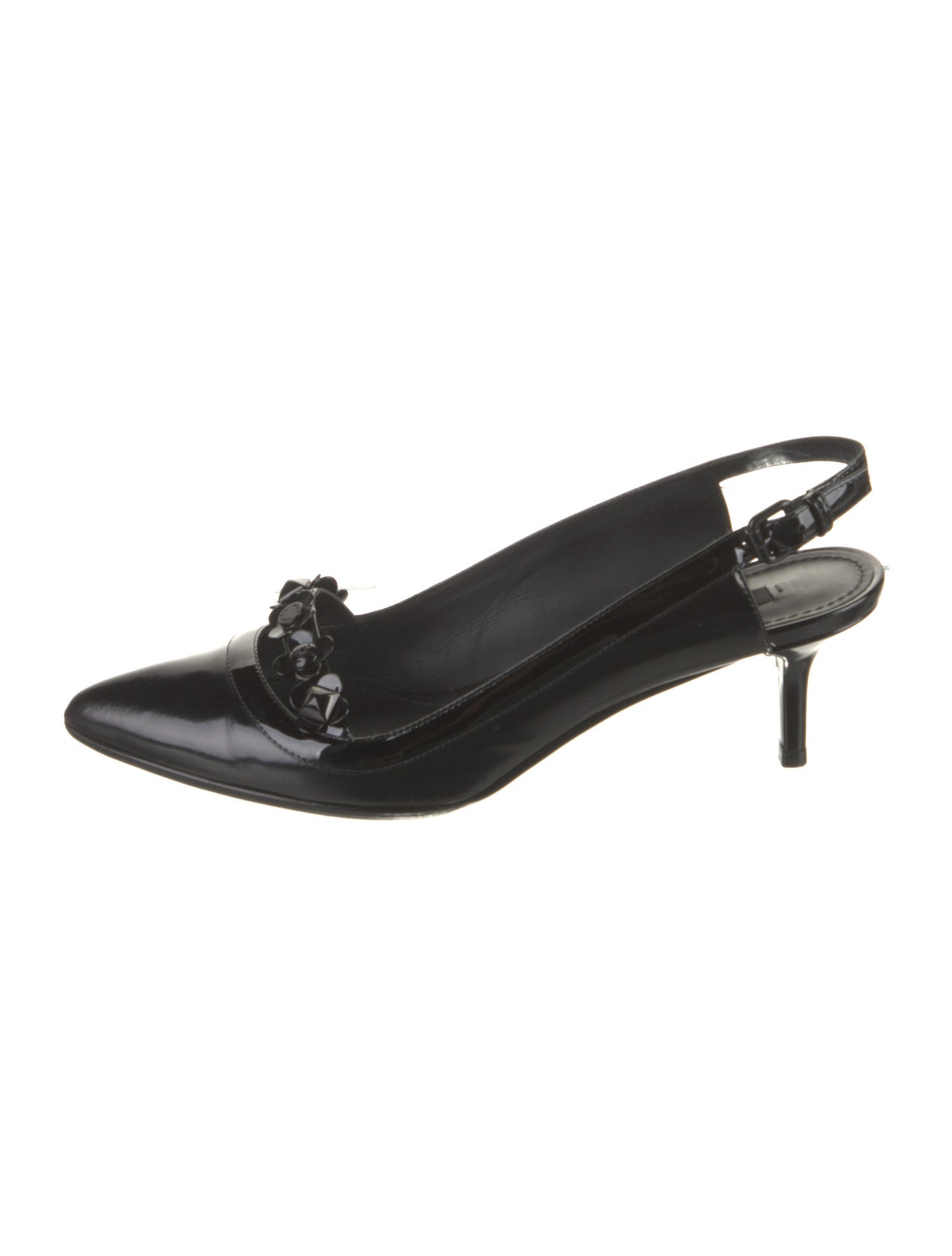 Louis Vuitton Patent Leather Slingback Pumps