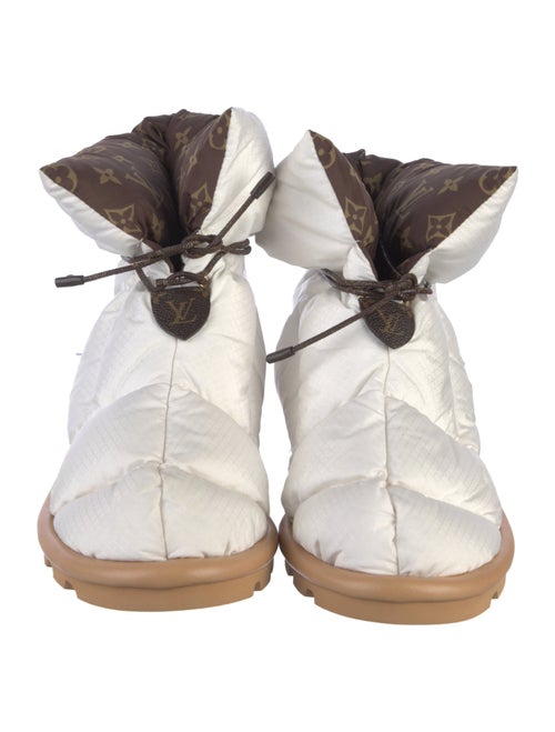 Louis Vuitton LV Monogram Nylon Lace-Up Boots