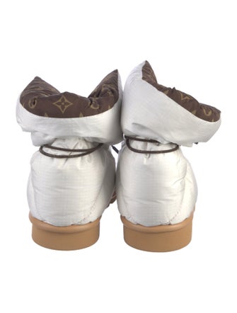 Louis Vuitton LV Monogram Nylon Lace-Up Boots