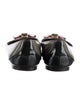 Louis Vuitton Patent Leather Bow Accents Flats