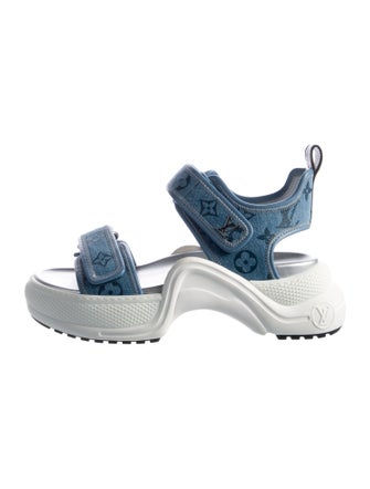 Louis Vuitton Canvas Printed Sandals
