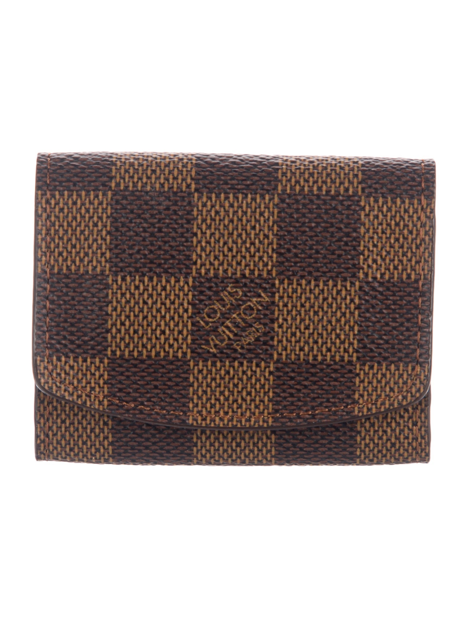 Louis Vuitton Damier Ebene Cufflinks Case