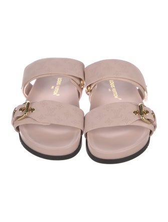 Louis Vuitton LV Monogram Leather Slides