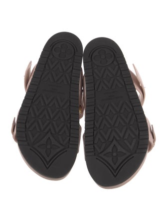 Louis Vuitton LV Monogram Leather Slides