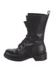 Louis Vuitton Monogram Pattern Leather Combat Boots