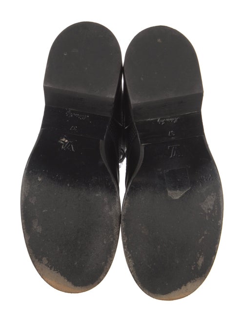 Louis Vuitton Monogram Pattern Leather Combat Boots