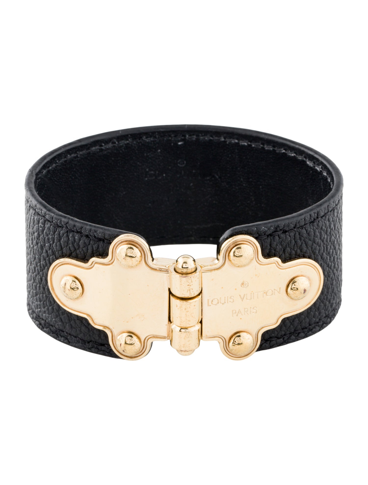 Louis Vuitton Leather Save It Wrap Bracelet