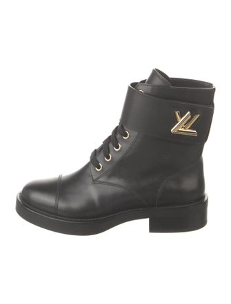 Louis Vuitton Leather Combat Boots