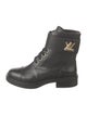 Louis Vuitton Leather Combat Boots