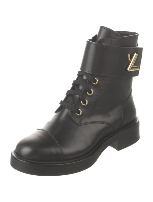 Louis Vuitton Leather Combat Boots